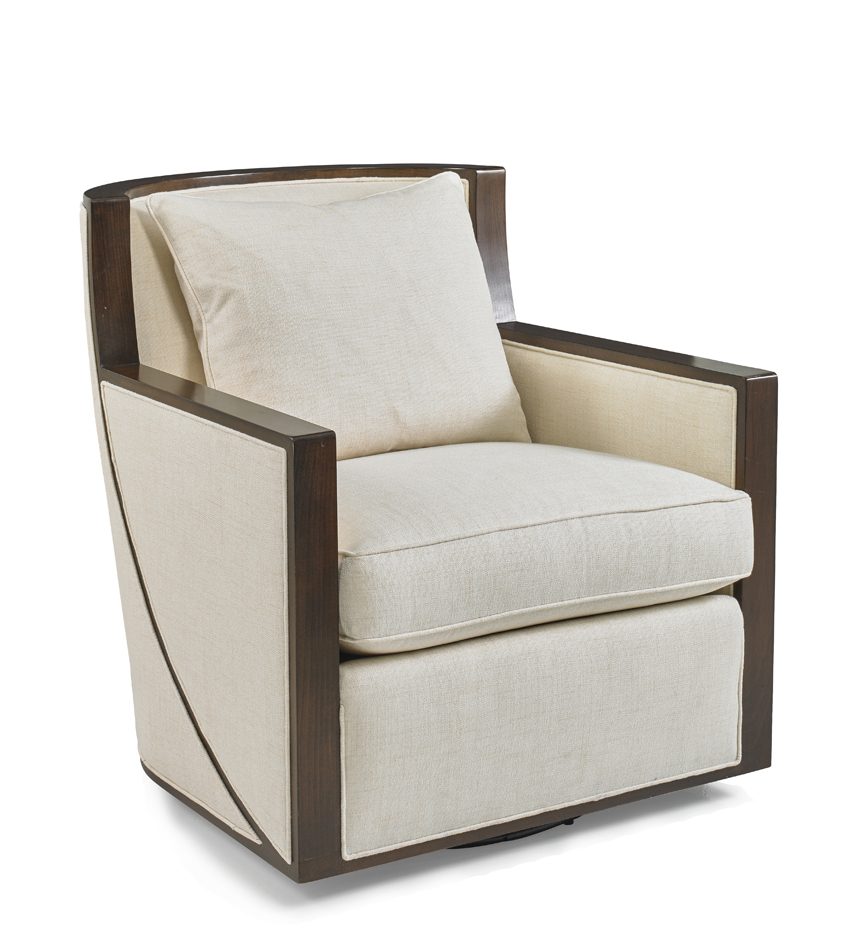 hickory white swivel chair